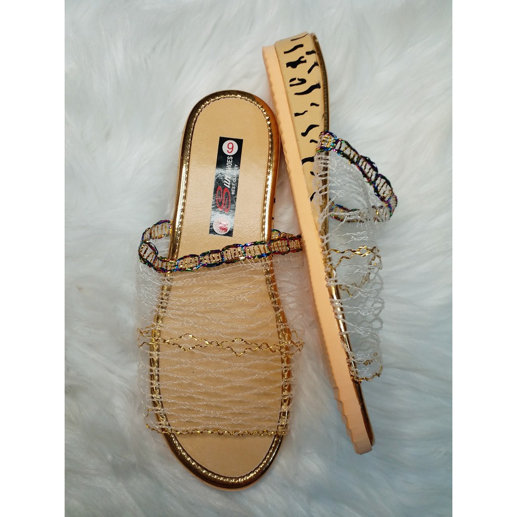 Dép Lưới Xưa Họa Tiết Da Beo cao 1.7P - 3P - 4P - 6P