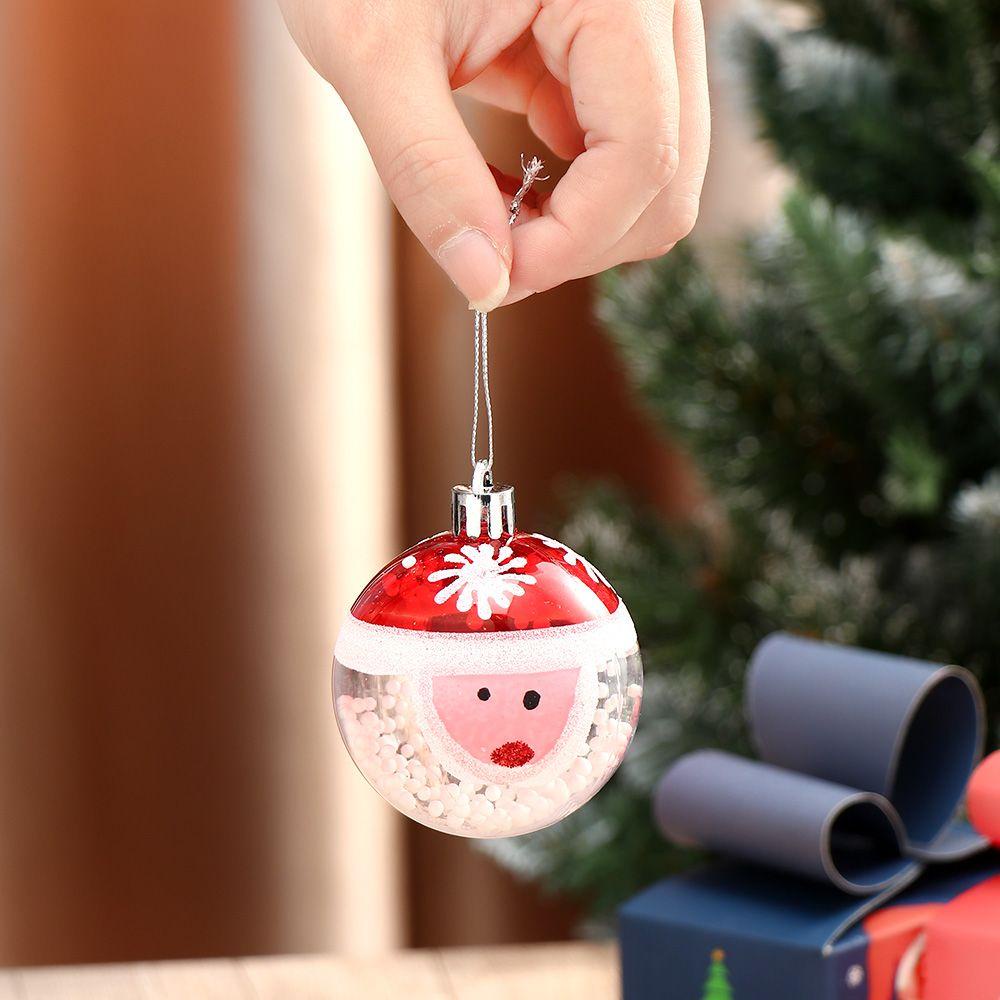 Set 9 Trái Châu 6cm Treo Trang Trí Giáng Sinh