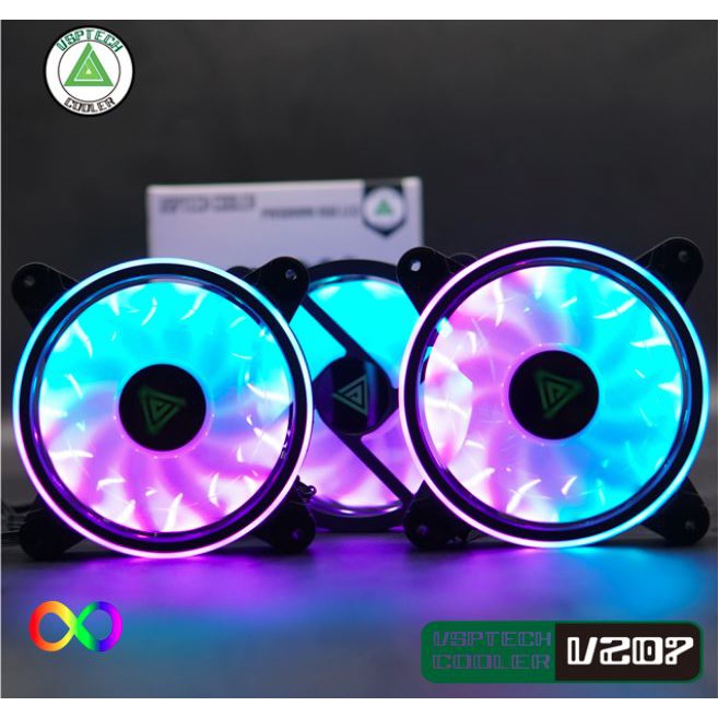 BỘ 3 FAN + HUB LED ARGB V207 + REMOTE