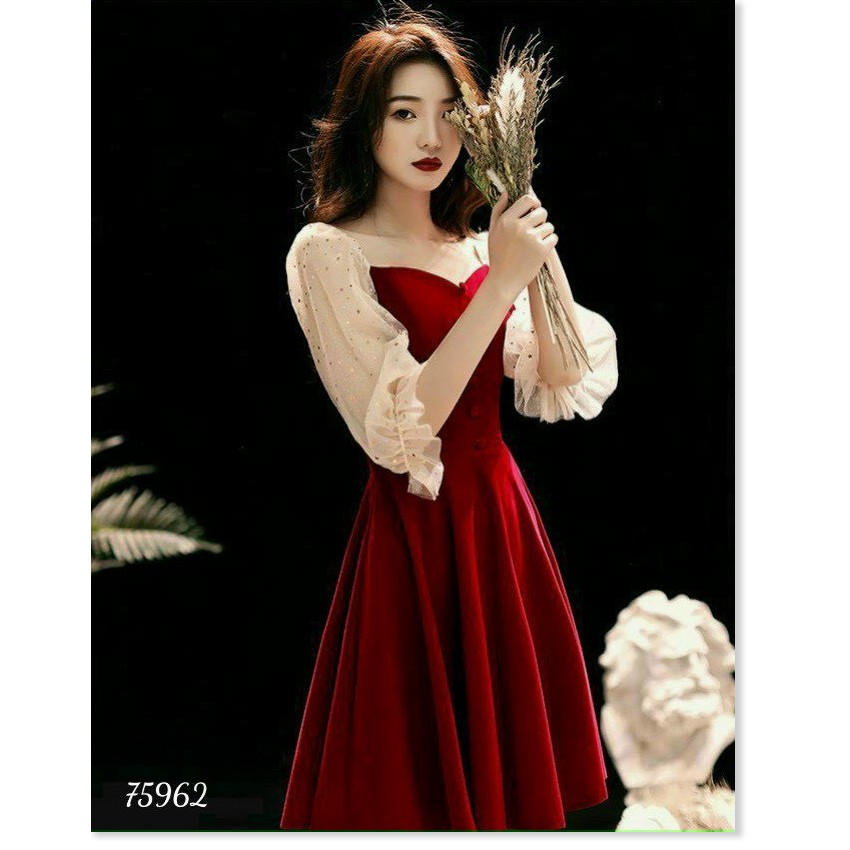 Đầm xoè vintage nữ siêu xinh , sang trọng , tôn dáng cho các nàng