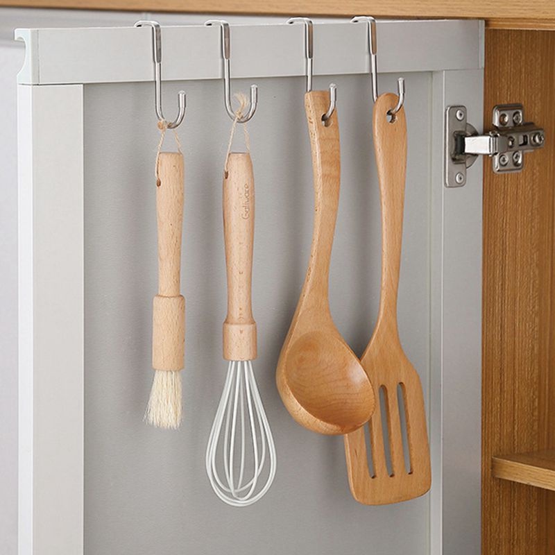 Móc Treo Đồ Hình Chữ S Bằng Thép Không Gỉ Đa Năng Gắn Cửa Tủ / Ngăn Kéo / Mũ / Khăn Tắm