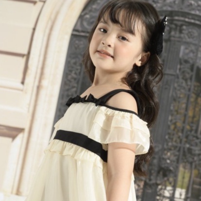 Váy công chúa babydoll 2 dây trễ vai xinh xắn Nabi 137KIDS cho bé gái đi chơi dự tiệc