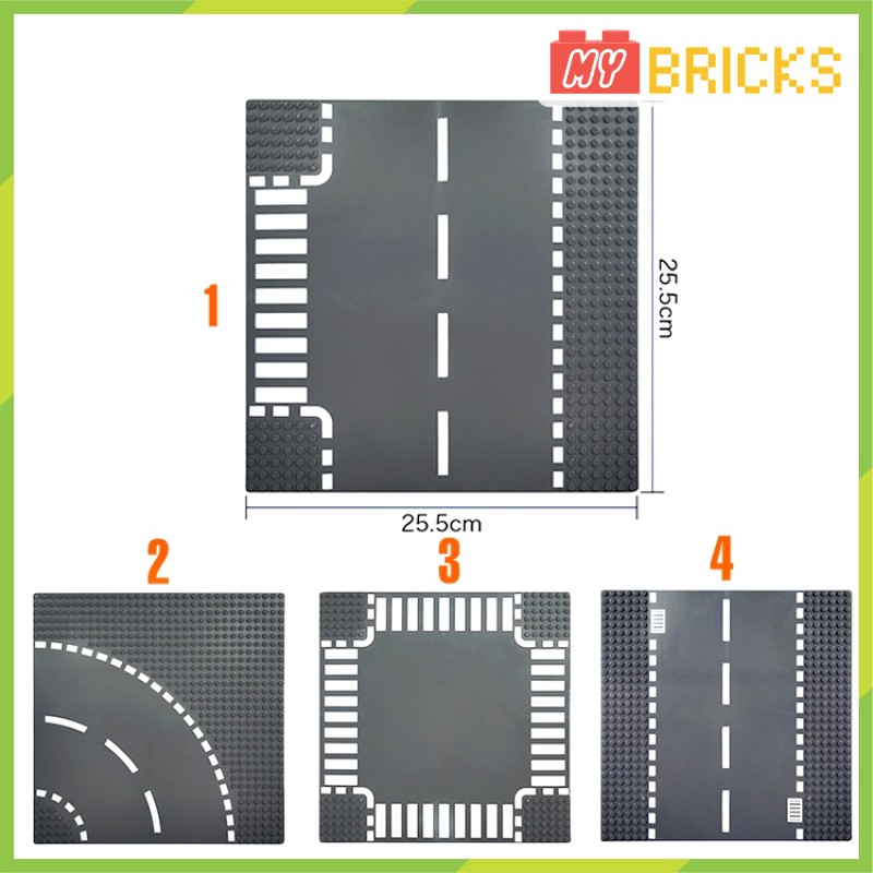 Tấm nền đường giao thông base kích thước 25.5x25.5cm – MR7052