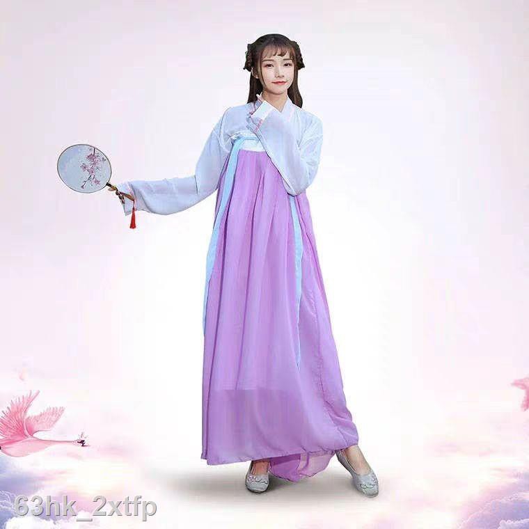 Nữ sinh Hanfu trang phục ngực đầy đặn váy dài cổ tích Trung Quốc Phong cách Hán tự điển mùa hè | BigBuy360 - bigbuy360.vn