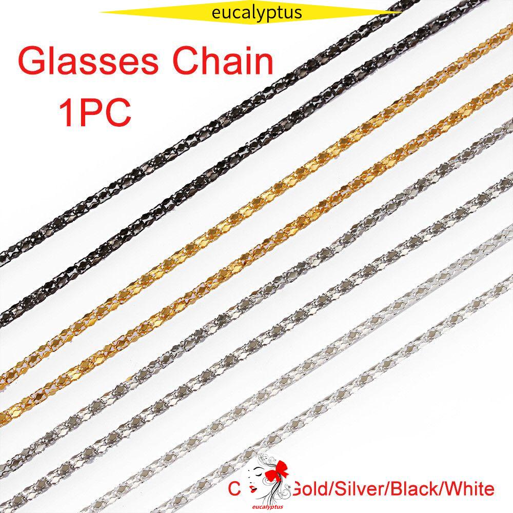 🌱EUPUS🍀 4 Colors Adjustable Sunglasses Strap Unisex Spectacles Cord Reading Glasses Chain Anti-lost Non-slip Fashion Durable Metal Lanyard/Multicolor