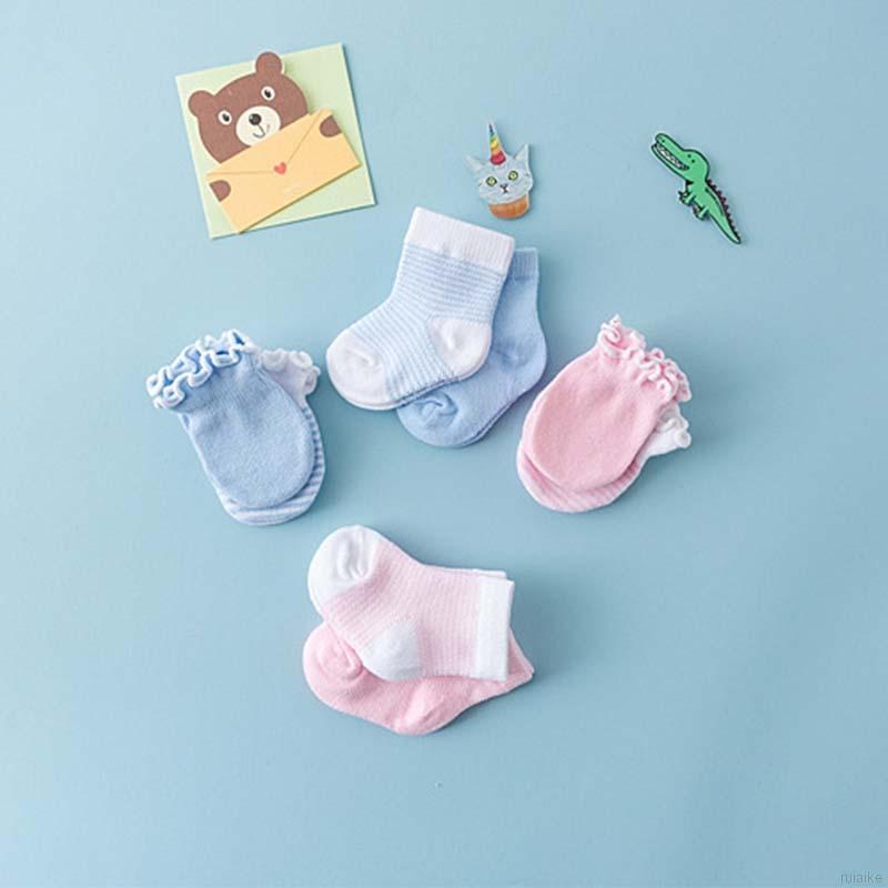 Set Găng Tay Và Đôi Vớ Cotton Xinh Xắn Dành Cho Bé