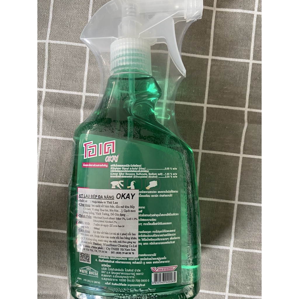 Nước xịt lau bếp đa năng OKAY THÁI LAN 500ml