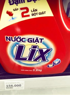 Nước giặt lix đậm đặc bình 3,8kg ( 3,65l )