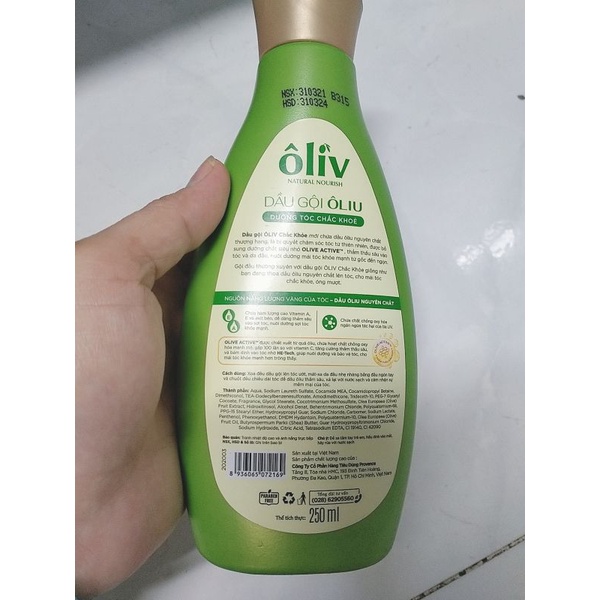 Sữa tắm Oliu Detox,dầu gội Ôliu chắc khỏe 250ml