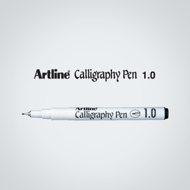 Bộ 04 bút viết thư pháp Artline Calligraphy EK-241 - 1.0mm - Màu đen, đỏ, xanh dương, nâu