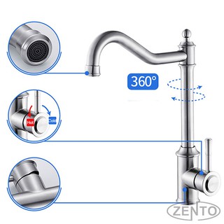 VÒI RỬA BẮT NÓNG LẠNH ZENTO SUS5572