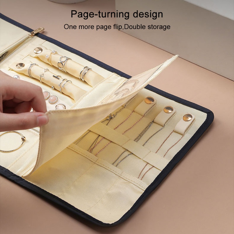 Cuộn Túi Cuộn Đựng Trang Sức / Đồng Hồ / Vòng Tay / Nhẫn Gọn Gàng Tiện Lợi Khi Đi Du Lịch