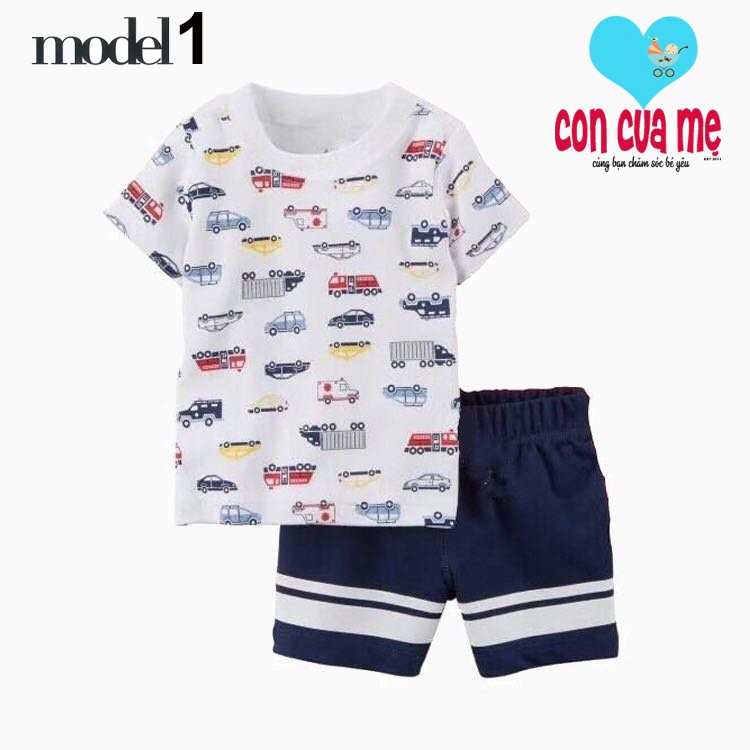 Bộ quần áo Carter bé trai xuất xịn sz 6-24 tháng