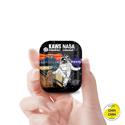 Case Vỏ Bao Airpods 1 2 Pro Kaws x Nasa Đựng Tai Nghe Airpods Chất Liệu Nhựa Dẻo TPU Chống Bám Bẩn