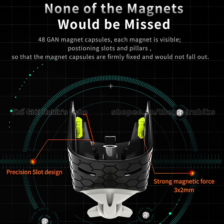 🔥Siêu phẩm 2020🔥 Rubik GAN 356 M Nam Châm. Rubik 3x3 GAN 356 M Lite, Standard kèm GES.