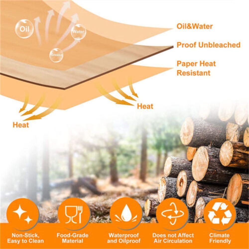 Bộ Giấy Lót Nồi Chiên Không Dầu Hình Chữ Nhật 1 50 / 100x 50 / 100x