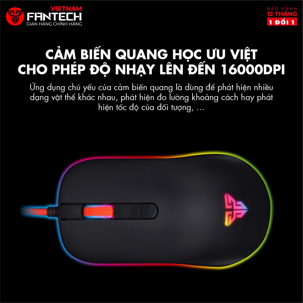 Chuột Gaming Có dây Fantech G10 RHASTA 2400DPI LED CHROMA 4 Phím  - Hãng Phân Phối Chính Thức