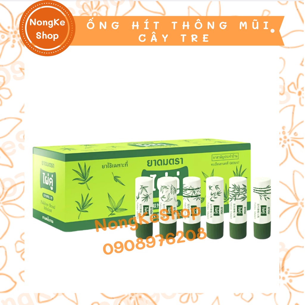 Ống hít thông mũi hiệu cây tre Thái Lan