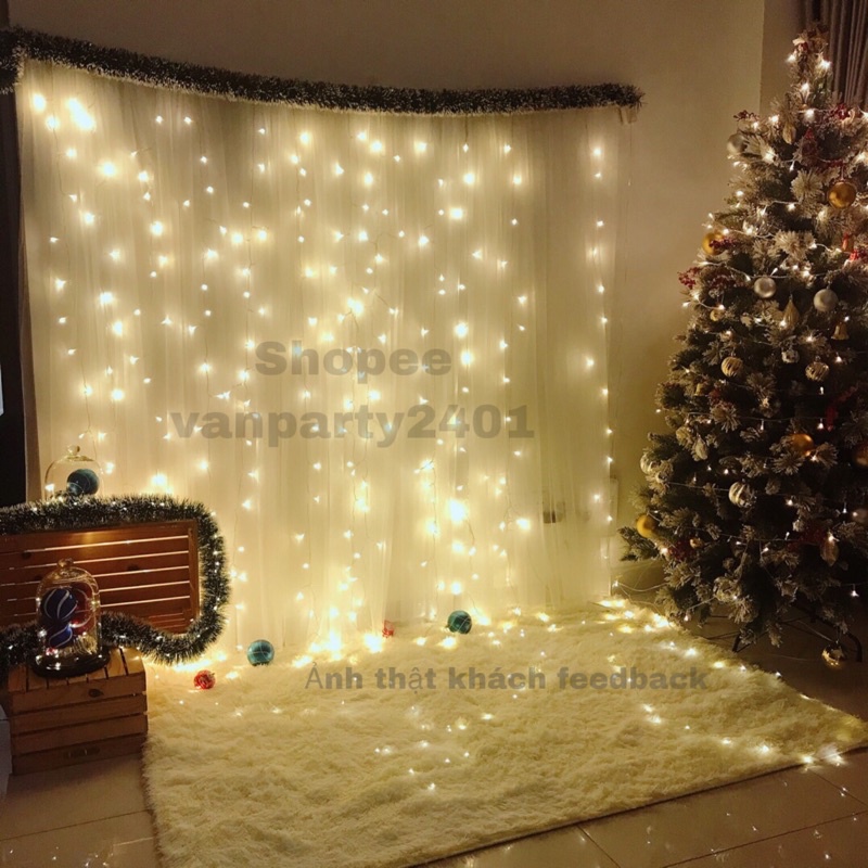 Rèm voan lưới trang trí background, phụ kiện chụp ảnh, sinh nhật, Noel, lễ, party… (Background cần 4 tấm rèm trở lên) | BigBuy360 - bigbuy360.vn