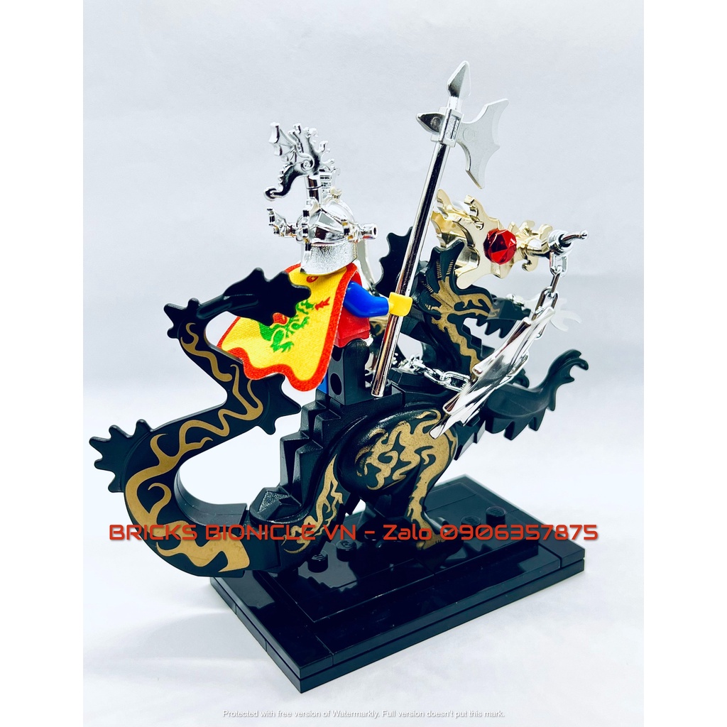 LEGO MINIFIGURES - ĐỒ CHƠI XẾP HÌNH LEGO MINIFIGURES - DRAGON KNIGHT & SLIVER DRAGON PLUME