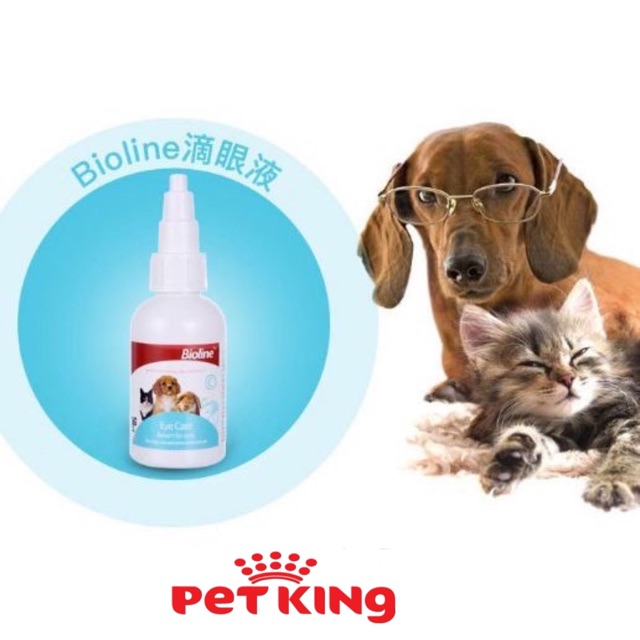 Dung Dịch Nhỏ Vệ Sinh Mắt Bioline Eye Care 50ml cho Chó Mèo