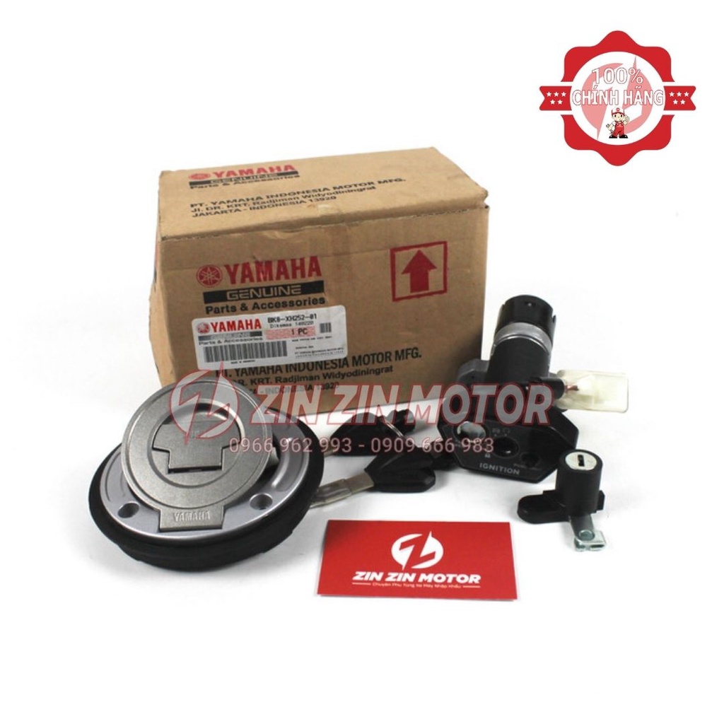 Bộ ổ khóa FZ v4 155 Vixion R 155 BK8-XH252-01 chính hãng Yamaha Indonesia