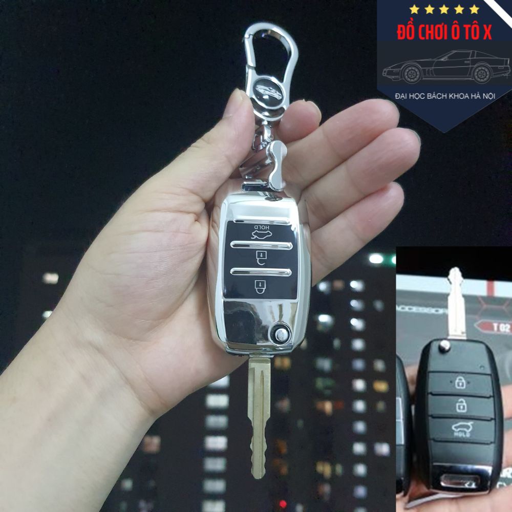 Ốp chìa khóa KIA khóa gập cho tất cả chìa khóa KIA, KIA SELTOS, KIA MORNING, KIA SOLUTO, KIA RONDO - Hàng cao cấp