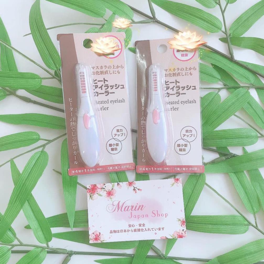 (Hàng Nhật ) Máy uốn cong mi bằng nhiệt nóng lên Mini Heated Eyelash Curler  hàng nội địa Nhật Bản