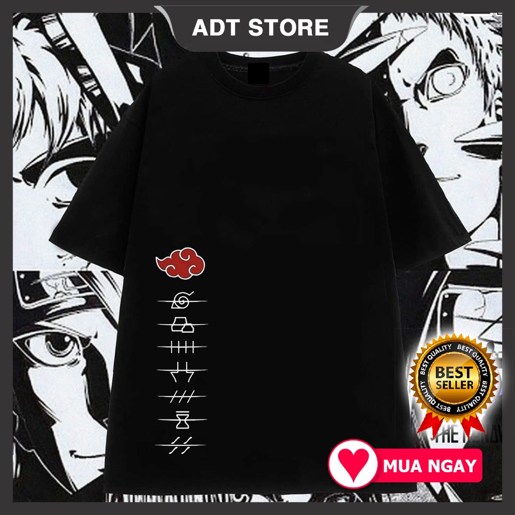 Áo phông Naruto: Akatsuki #2 mẫu mới độc chất anime manga HOT