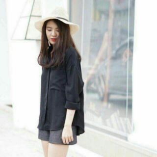 Xả áo sơ mi trắng - đen