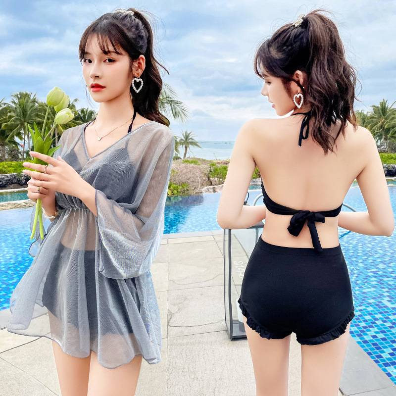 Đồ bơi gợi cảm, đồ bơi nữ, áo tắm mỏng thu thập bãi biển, đồ bơi ba mảnh ống thép | BigBuy360 - bigbuy360.vn