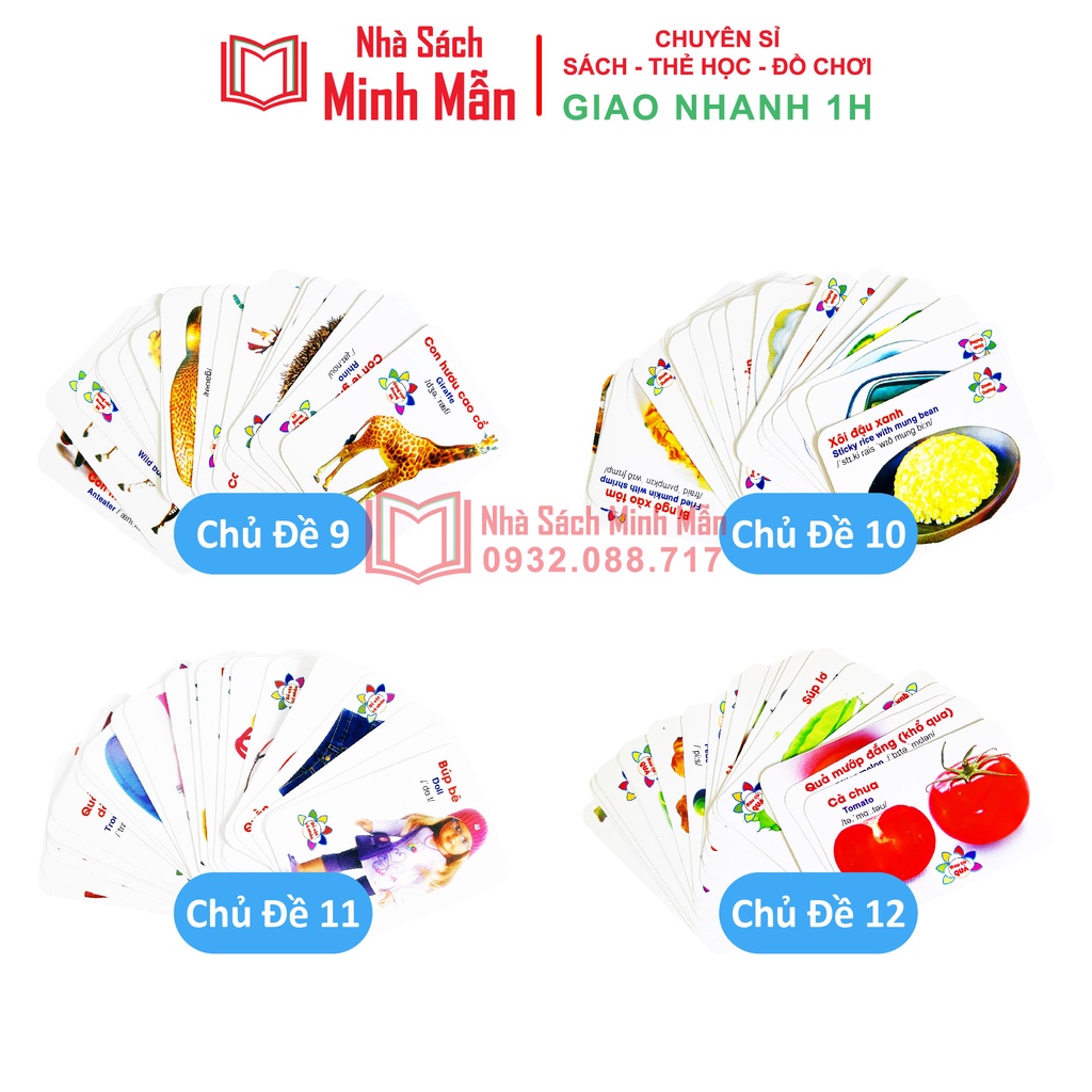 Sách - Bộ Thẻ Thông Minh Flashcard Việt Hà  - Phương Pháp Glenn Doman