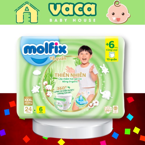 TÃ QUẦN MOLFIX SIZE XXXL24+6 MIẾNG