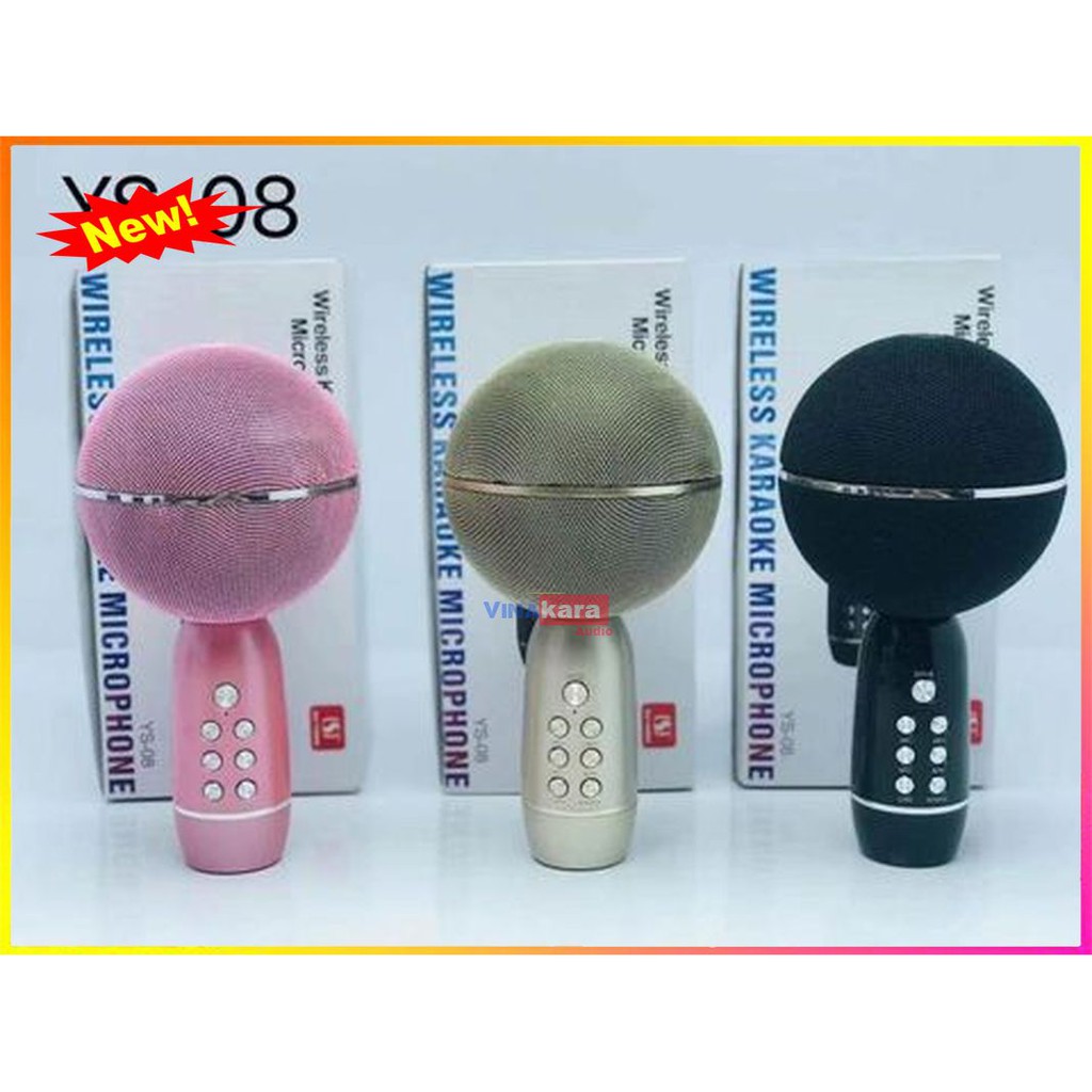 Micro karaoke bluetooth  YS-08, YS-90,  YS-91, YS-92, YS-93, YS-97, YS-96, YS-95, Mic hát to rõ, âm thanh trung thực