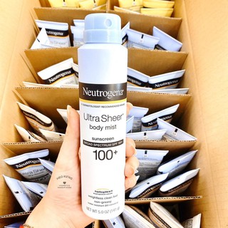 Xịt chống nắng Neutrogena Ultra Sheer Body Mist Sunscreen SPF 100+