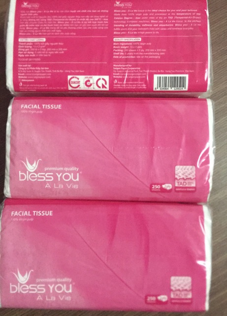 Khăn đa năng softpack -Bless you alavai 250 tờ