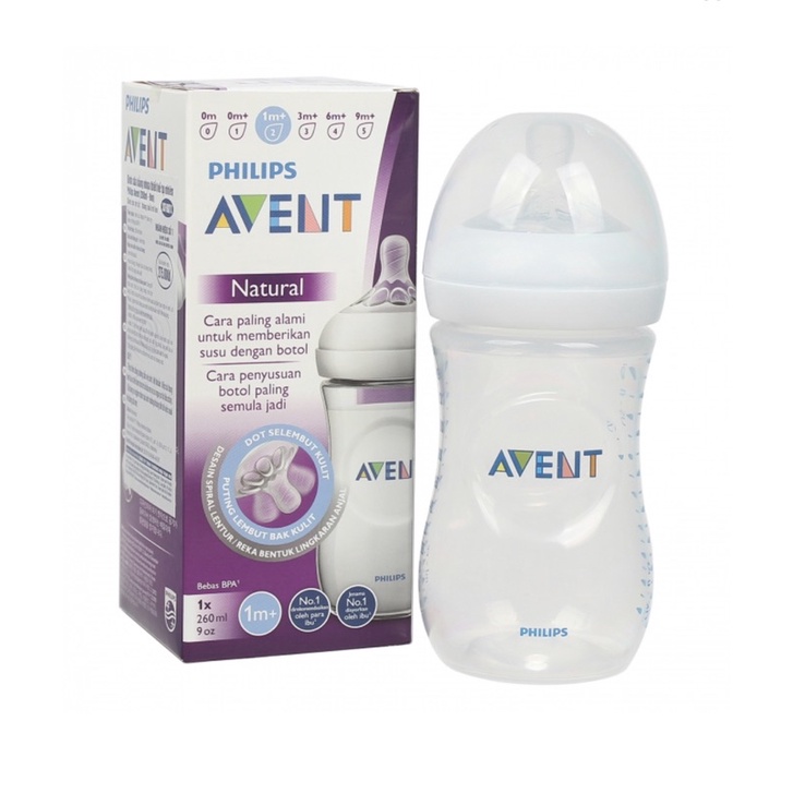 Bình sữa Avent Natural nhựa không BPA