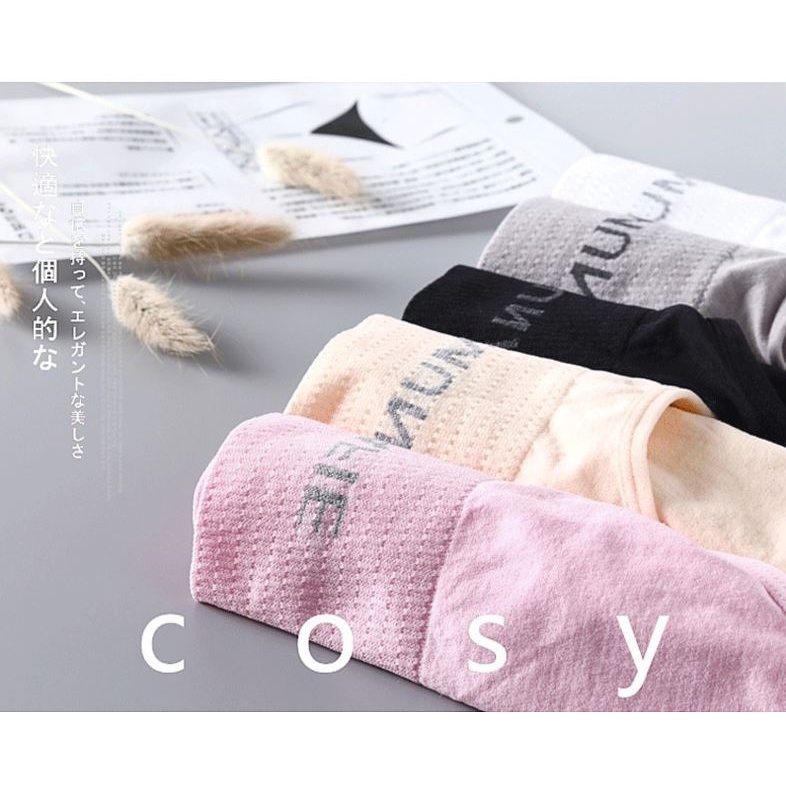 【Sản phẩm 3 chiếc】Quần lót nữ eo thấp không đường may thoáng khí nâng mông eo giữa