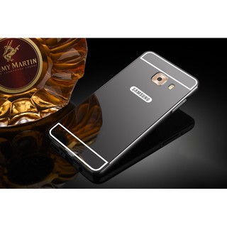 Ốp lưng tráng gương sam sung A9/A9 pro (Đen -vàng)