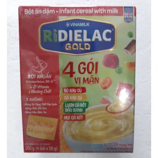 Bột ăn dặm Ridielac gold 4 vị 200g