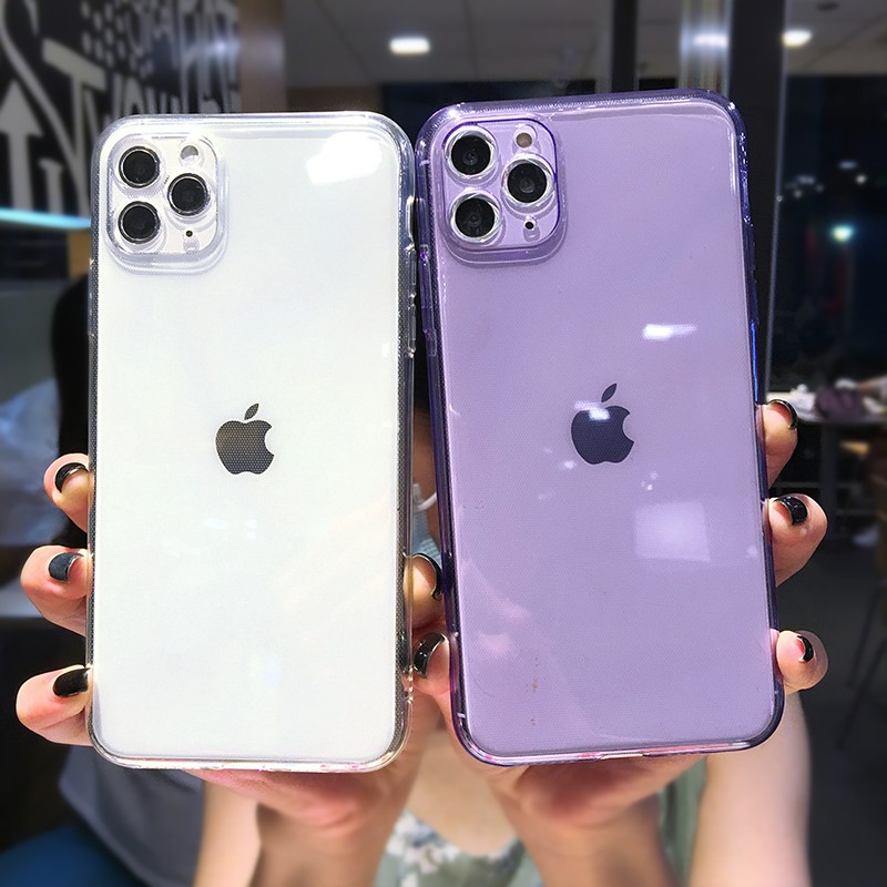 Ốp lưng silicon TPU mềm, huỳnh quang neon cho iPhone 7 8 Plus SE 11 12 Mini Pro XR X XS Max Ốp lưng siêu truyền hình Fundas