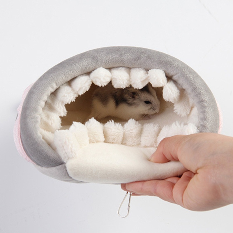 Nhà Vải Lông Giữ Ấm Mùa Đông Dễ Thương Dành Cho Sóc Chuột Hamster