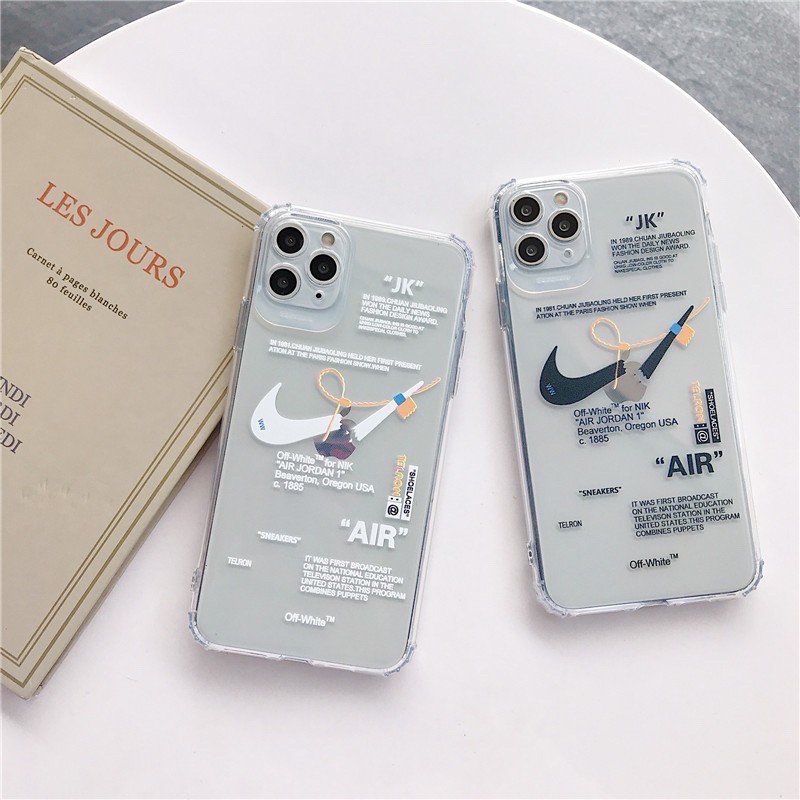 Ốp Lưng Case Iphone Dẻo  N.i.ke gãy Trong Không Ngả Màu 7g/8g/7Plus/8Plus/X/Xs/Xsmax/Xr/11/11Pro/11Promax/12/12