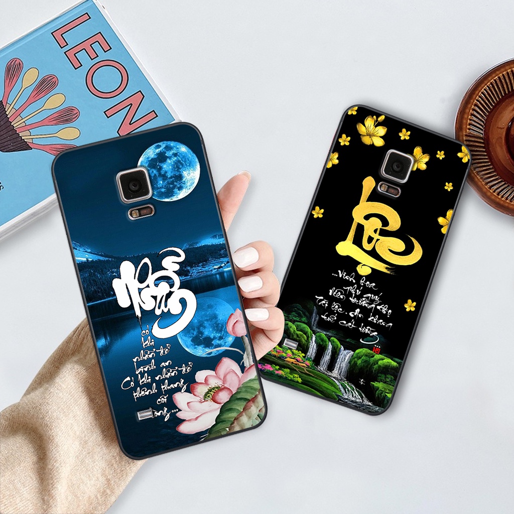 Ốp lưng Samsung Note 4 / Note 5 phiên bản cha mẹ - vợ chồng- chữ thư pháp Tâm, nhẫn, phúc lộc thọ cực đẹp và ý nghĩa