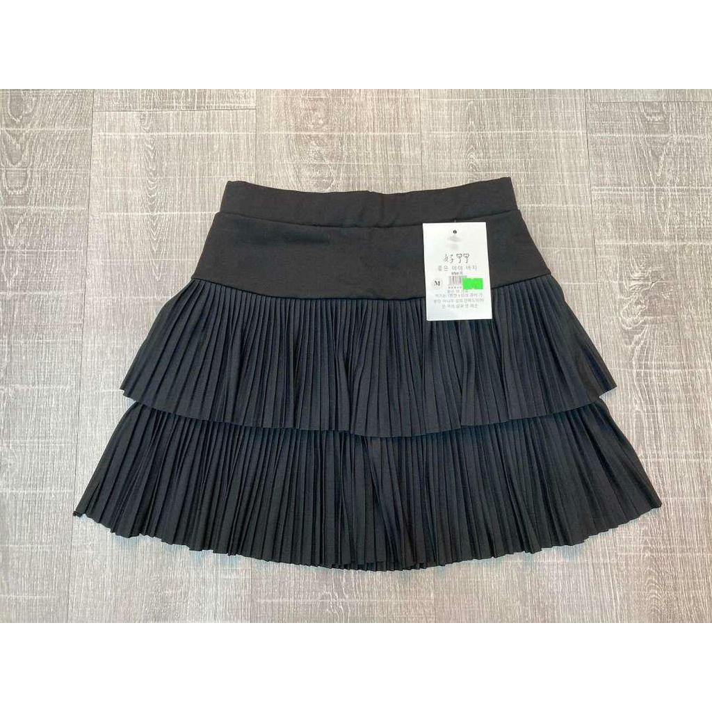 Chân váy tầng xòe ngắn xếp ly nhỏ cạp cao Anyshang chất Umi sexy và cuốn hút ANS995