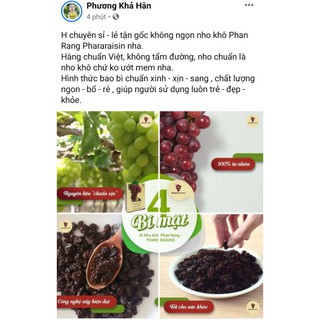 nho khô Phan Rang Phararaisin hộp 220gr