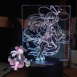 [ĐÈN NGỦ ANIME LED 3D HOT] Đèn Ngủ Hành trình của Elaina Phù Thủy Elaina Type 07 AHTE0107 16 MÀU TÙY CHỈNH COMPASHOP