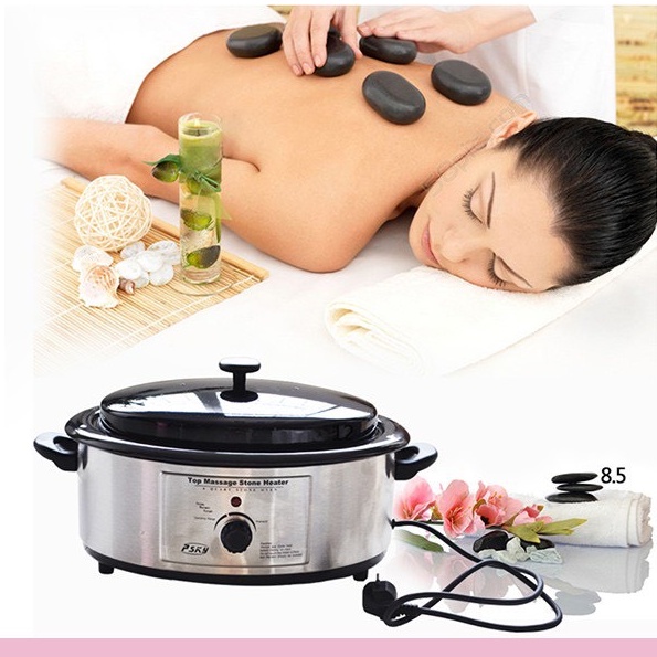[BH 12TH] Nồi Hấp Đá Nóng Massage Chuyên Dùng Trong Spa Đông Y Dưỡng Sinh. Làm BoDy.