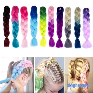 (Hàng Mới Về) Tóc Giả Nối Dài Kiểu Bện Bằng Sợi Tổng Hợp 1223 24 "