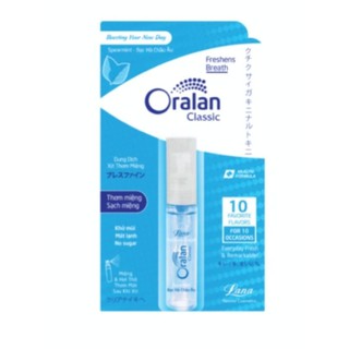 Xịt Thơm Miệng Lana Oralan Oxy Bạc Hà Lạnh (8ml)
